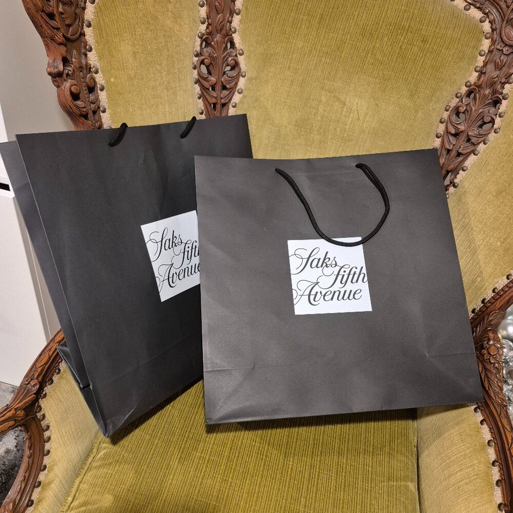 SAKS FIFTH AVENUE NEW 2 bid bags - Picture 2 of 2